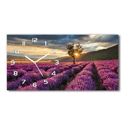 Reloj horizontal Campo de lavanda