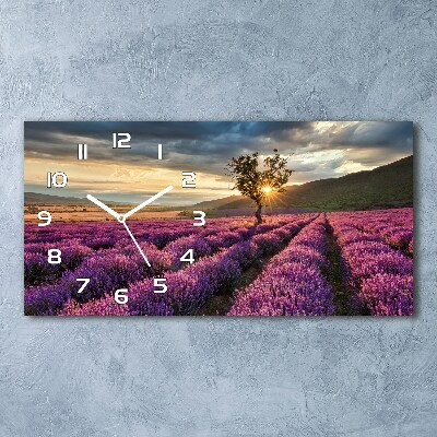 Reloj horizontal Campo de lavanda