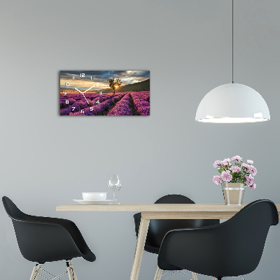 Reloj horizontal Campo de lavanda