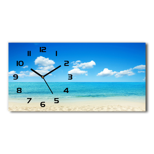 Reloj rectangular Playa paraíso
