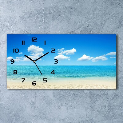 Reloj rectangular Playa paraíso