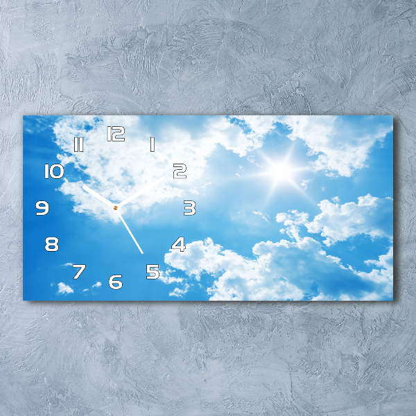 Reloj rectangular Nubes en el cielo