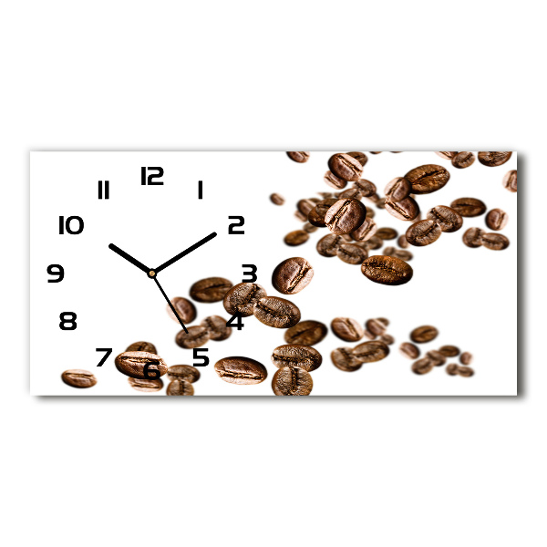 Reloj rectangular Granos de café