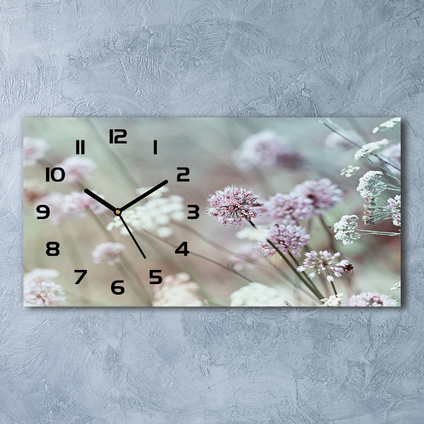 Reloj horizontal Flores silvestres