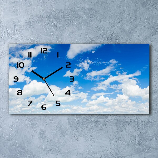 Reloj rectangular Nubes en el cielo
