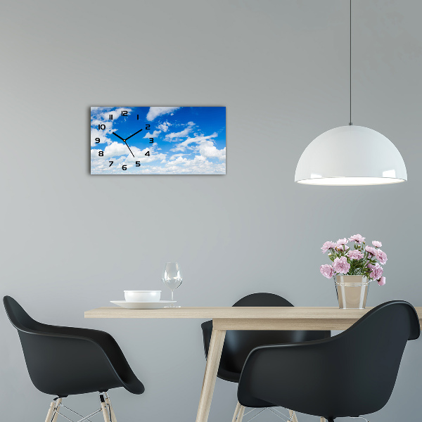 Reloj rectangular Nubes en el cielo
