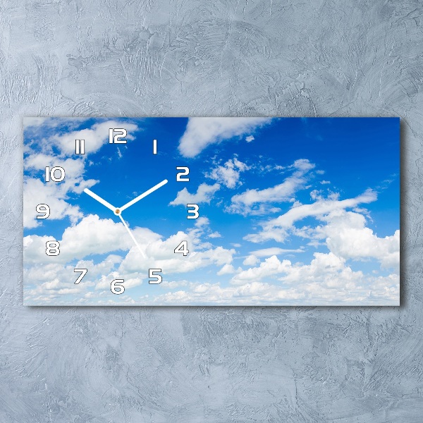 Reloj rectangular Nubes en el cielo