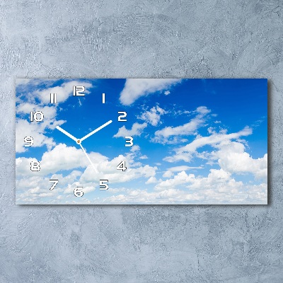 Reloj rectangular Nubes en el cielo