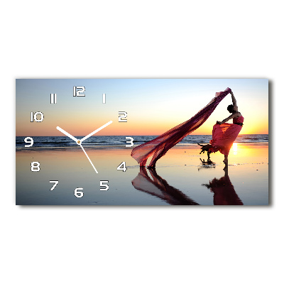 Reloj horizontal Mujer bailando