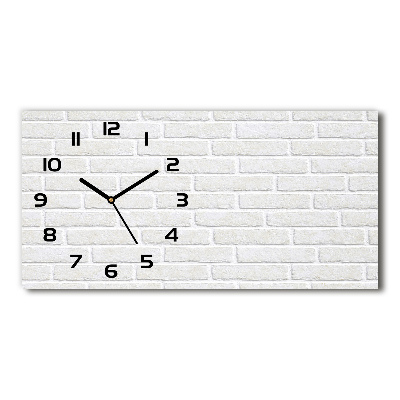 Reloj rectangular Pared de ladrillos