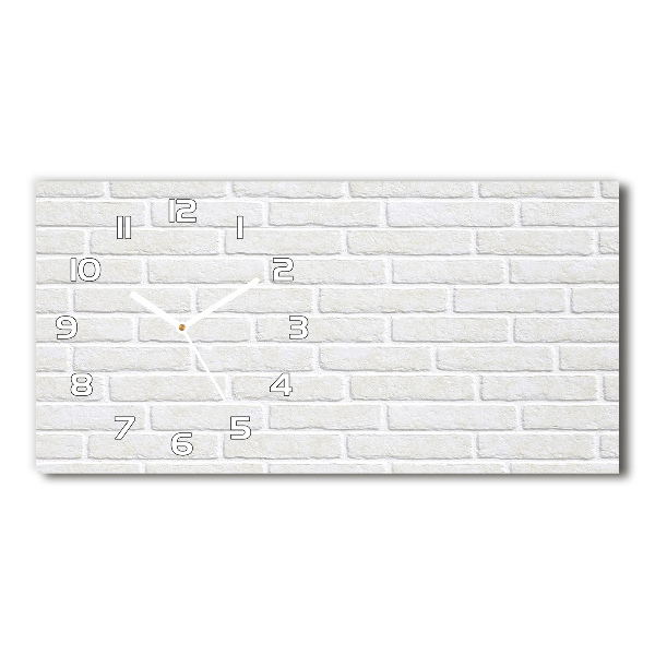 Reloj rectangular Pared de ladrillos