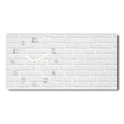 Reloj rectangular Pared de ladrillos