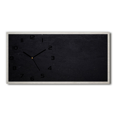 Reloj de cristal horizontal Pizarra negra