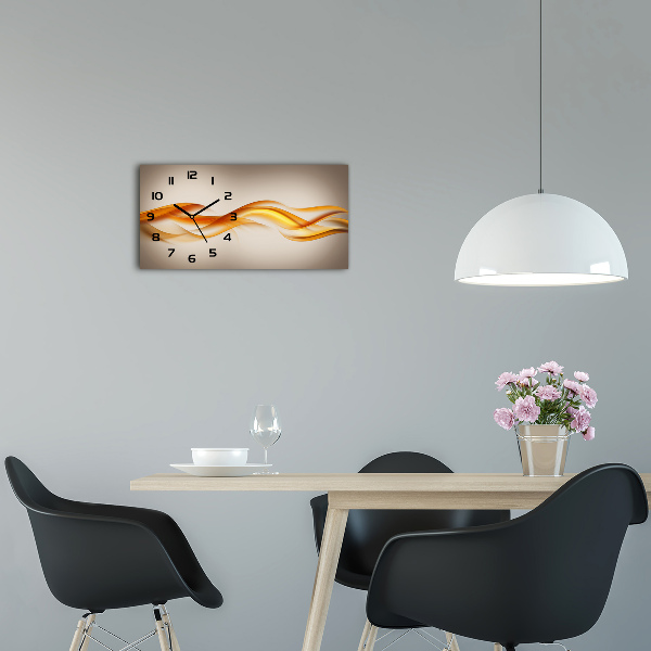 Reloj rectangular Ondas abstractas