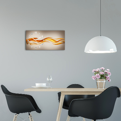 Reloj rectangular Ondas abstractas