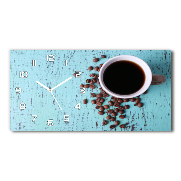 Reloj rectangular Café negro