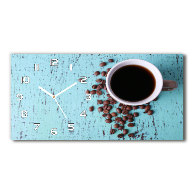 Reloj rectangular Café negro