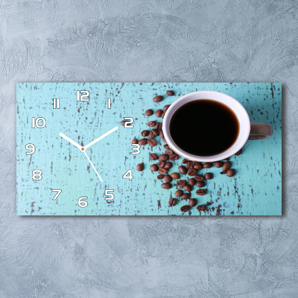 Reloj rectangular Café negro