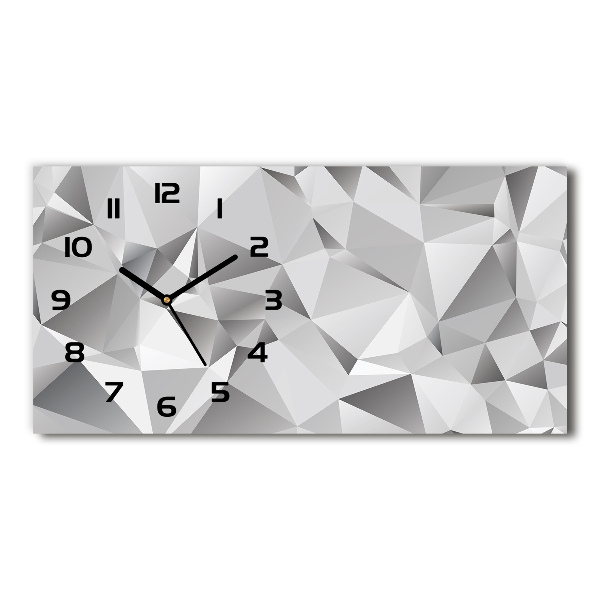 Reloj de cristal horizontal Abstracción 3d