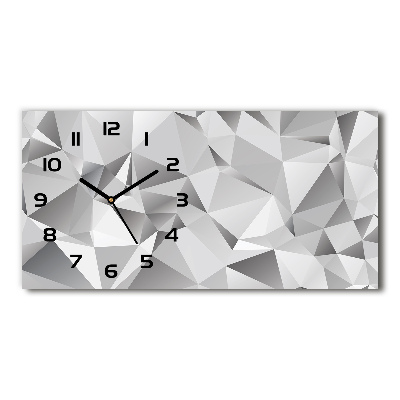 Reloj de cristal horizontal Abstracción 3d