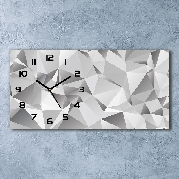 Reloj de cristal horizontal Abstracción 3d