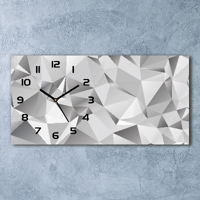 Reloj de cristal horizontal Abstracción 3d