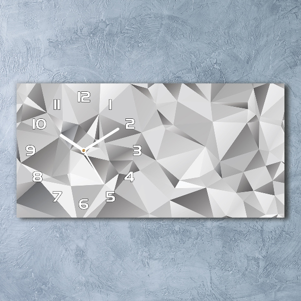 Reloj de cristal horizontal Abstracción 3d