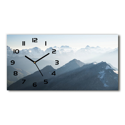 Reloj horizontal Picos de montaña