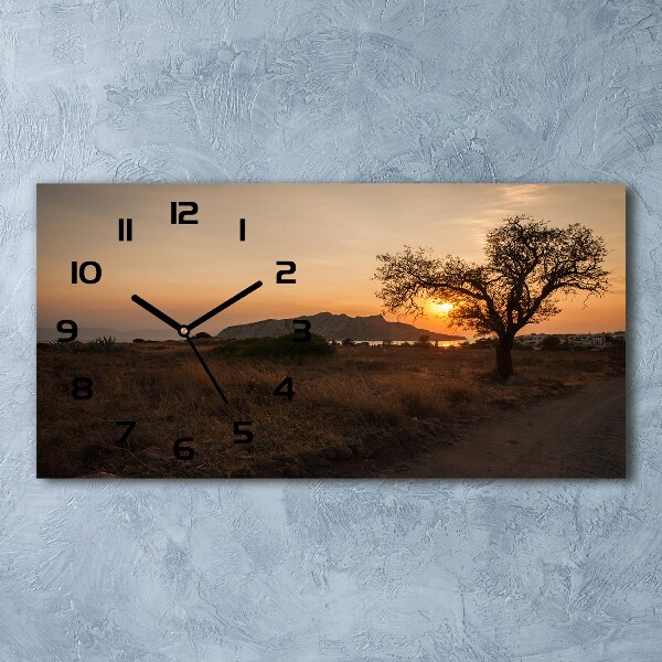 Reloj horizontal Atardecer
