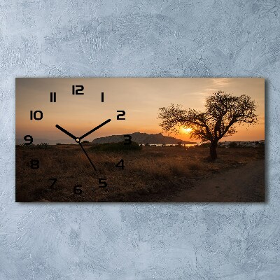 Reloj horizontal Atardecer