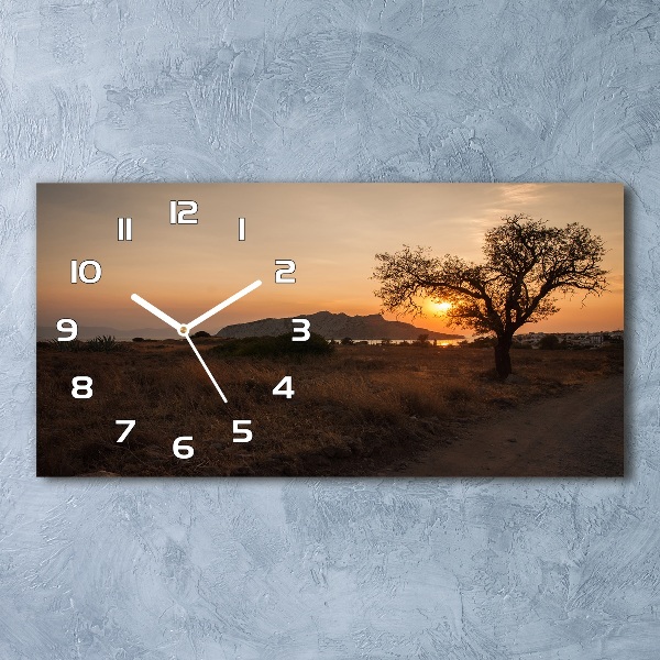 Reloj horizontal Atardecer