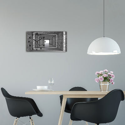 Reloj rectangular Túnel de ladrillos