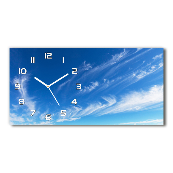 Reloj rectangular Cielo azul