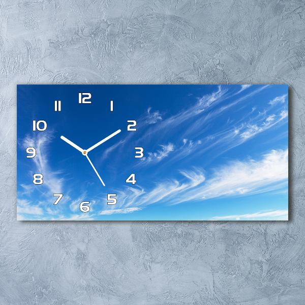 Reloj rectangular Cielo azul