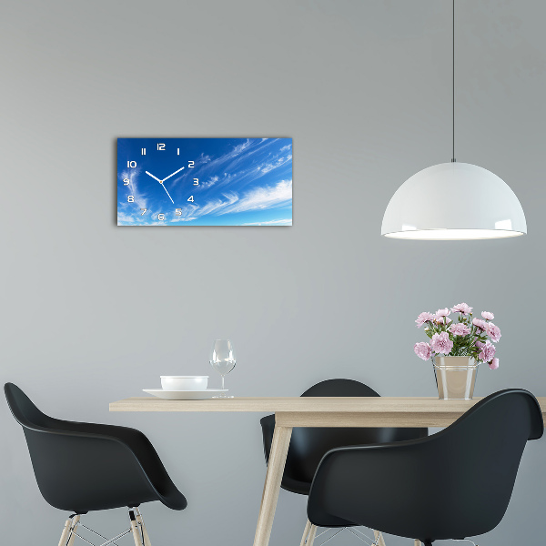 Reloj rectangular Cielo azul