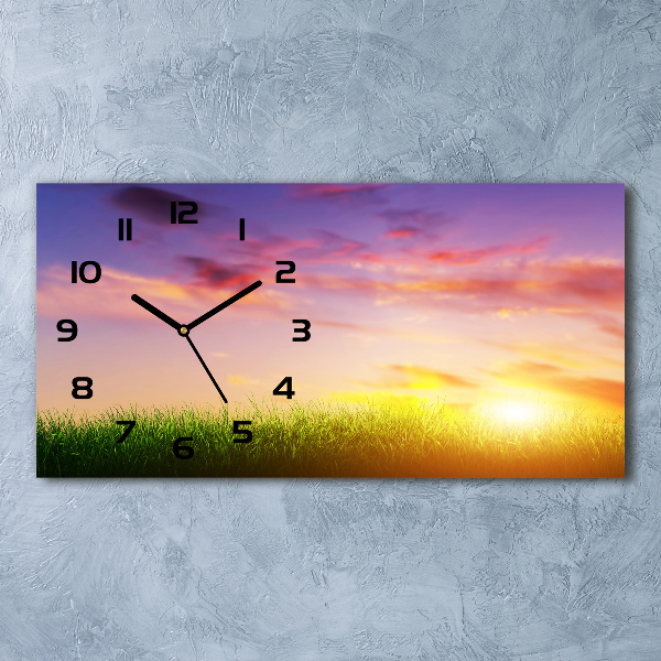 Reloj horizontal Atardecer