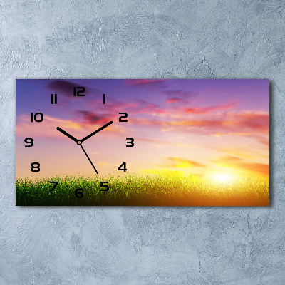 Reloj horizontal Atardecer