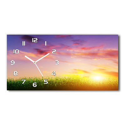 Reloj horizontal Atardecer