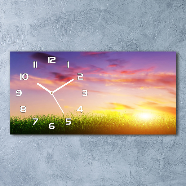 Reloj horizontal Atardecer
