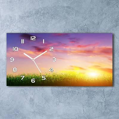 Reloj horizontal Atardecer