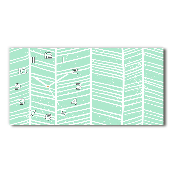 Reloj rectangular Patrón de espiga