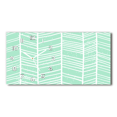 Reloj rectangular Patrón de espiga