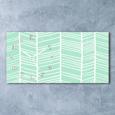 Reloj rectangular Patrón de espiga