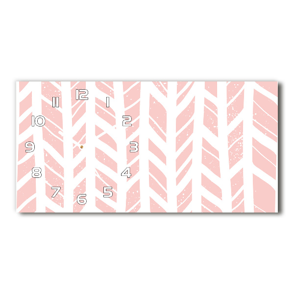 Reloj horizontal Patrón de espiga