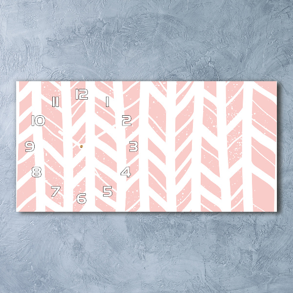 Reloj horizontal Patrón de espiga