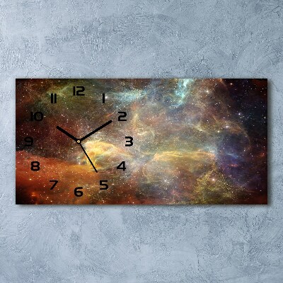 Reloj de cristal horizontal Cosmos