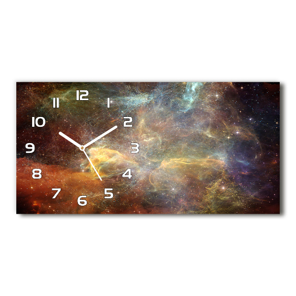 Reloj de cristal horizontal Cosmos