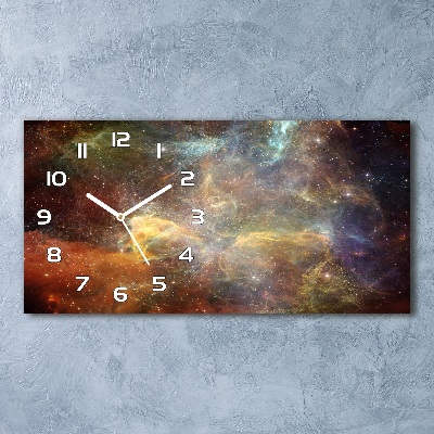 Reloj de cristal horizontal Cosmos