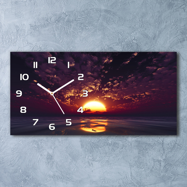 Reloj rectangular Atardecer