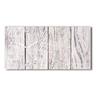 Reloj de cristal horizontal Pared de madera